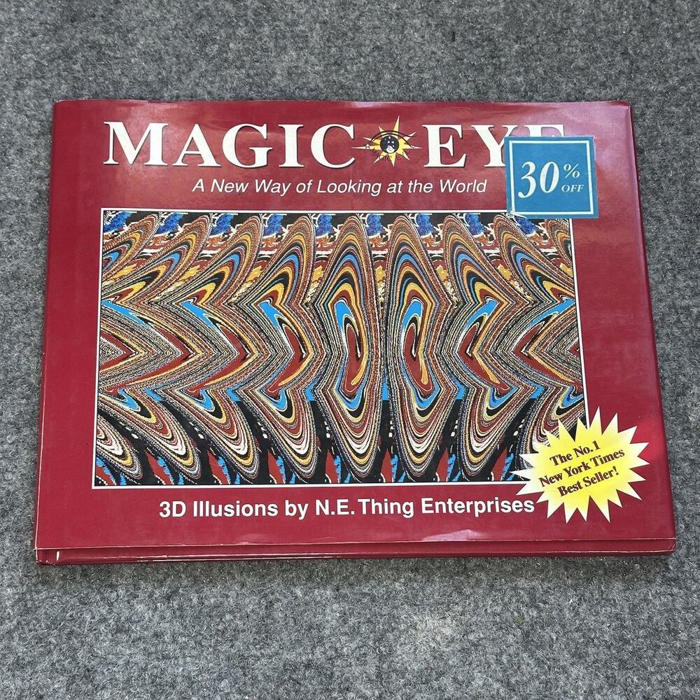1994"Magic Eye" 3-D Illusions Hardback BOOK by N.E. Thing Enterprises Hard Cover